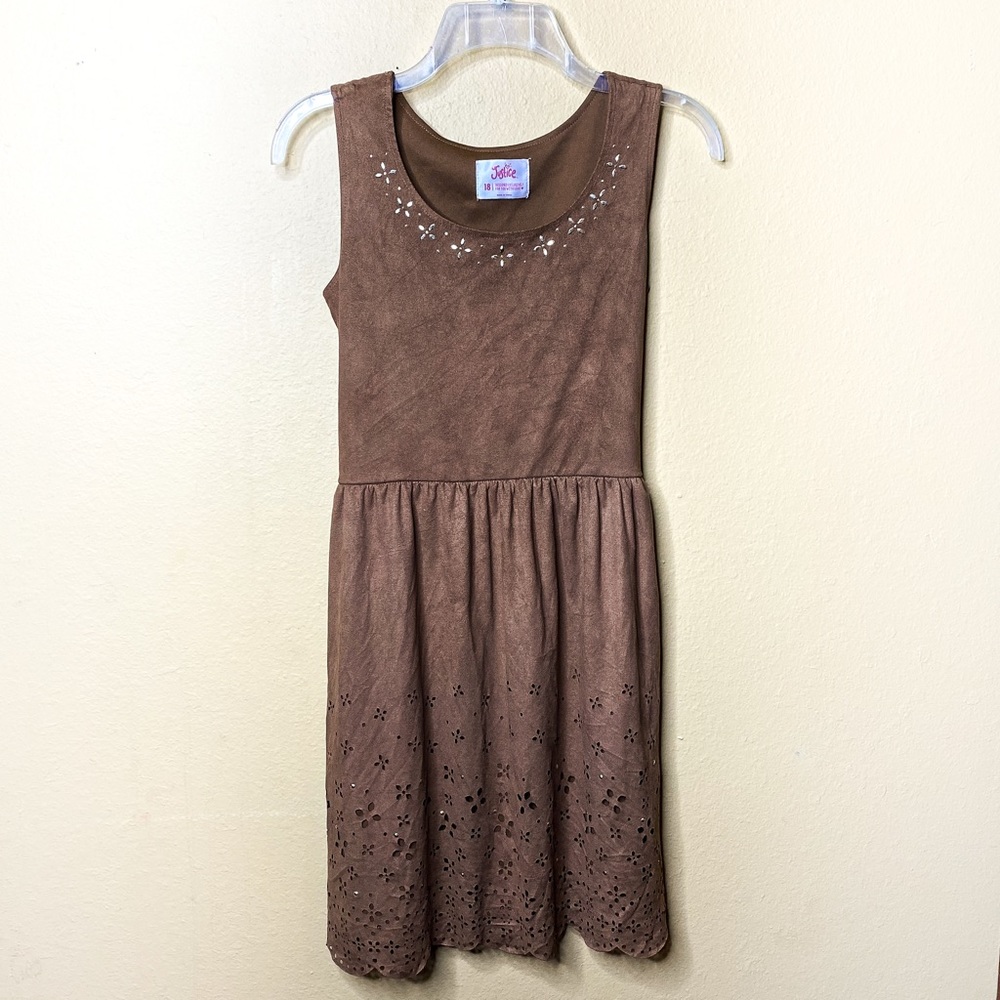 Justice suede dress